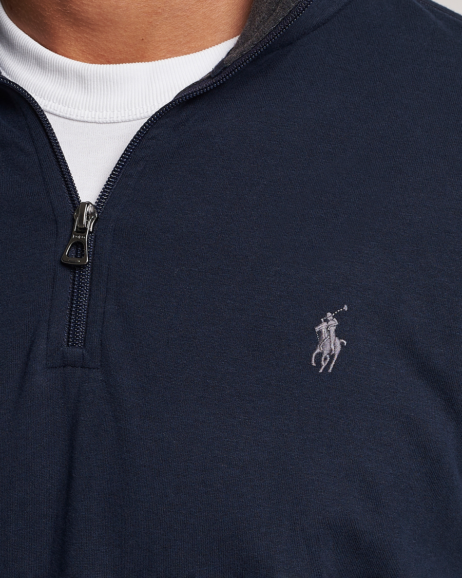 Homme | Pulls Et Tricots | Polo Ralph Lauren | Double Knit Half-Zip Sweater Aviator Navy