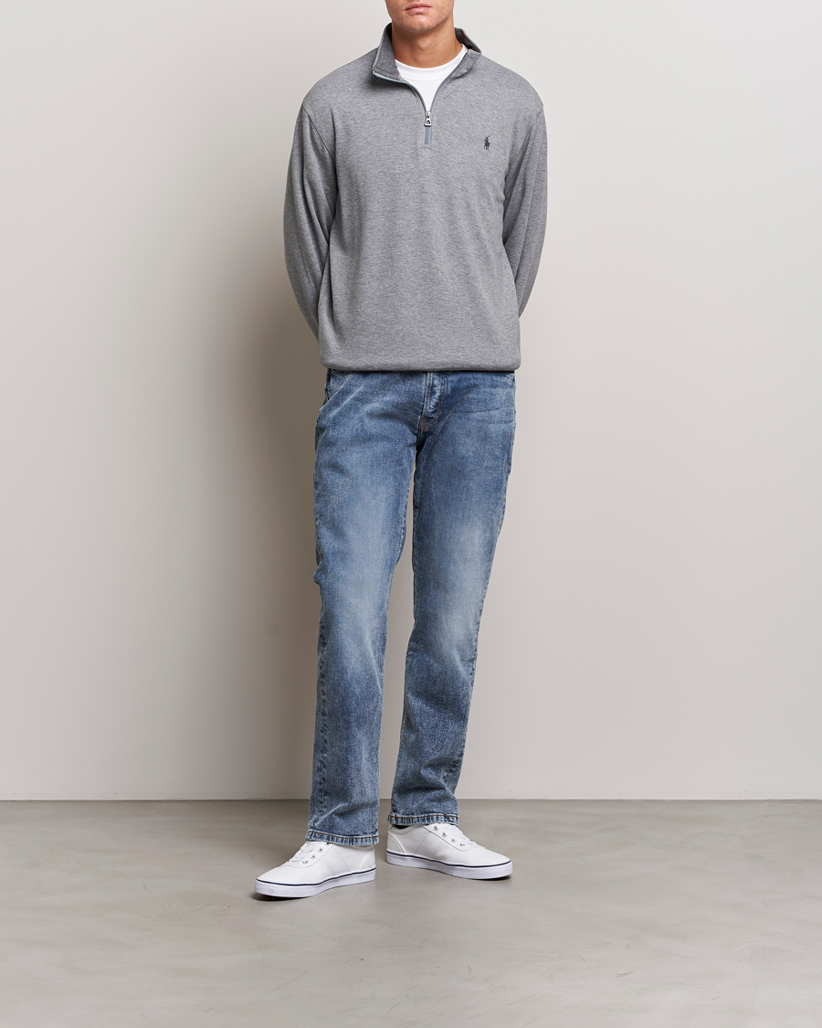 Homme | Pulls Et Tricots | Polo Ralph Lauren | Tech Double Knit Half Zip Steel Heather