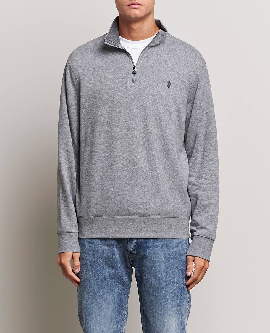 Homme | Pulls Et Tricots | Polo Ralph Lauren | Tech Double Knit Half Zip Steel Heather