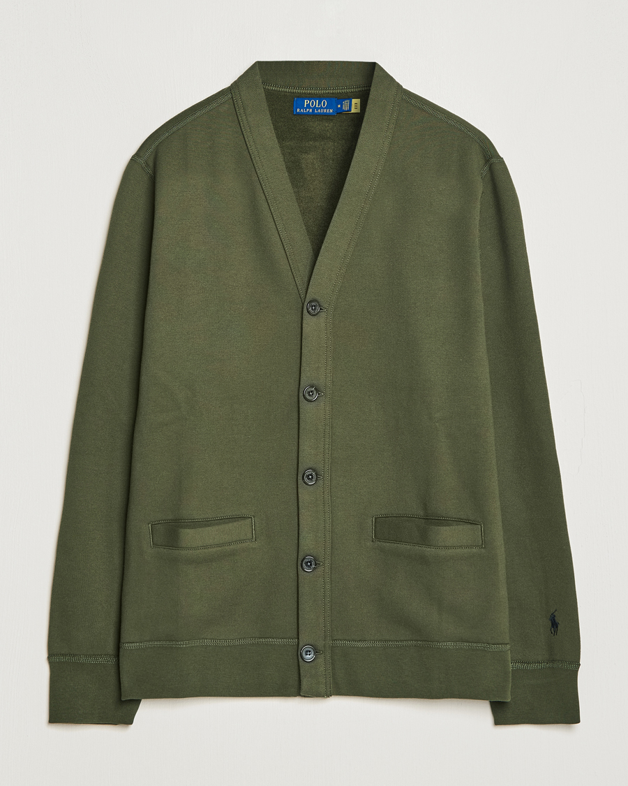 Homme | Pulls Et Tricots | Polo Ralph Lauren | RL Fleece Cardigan Armadillo Green