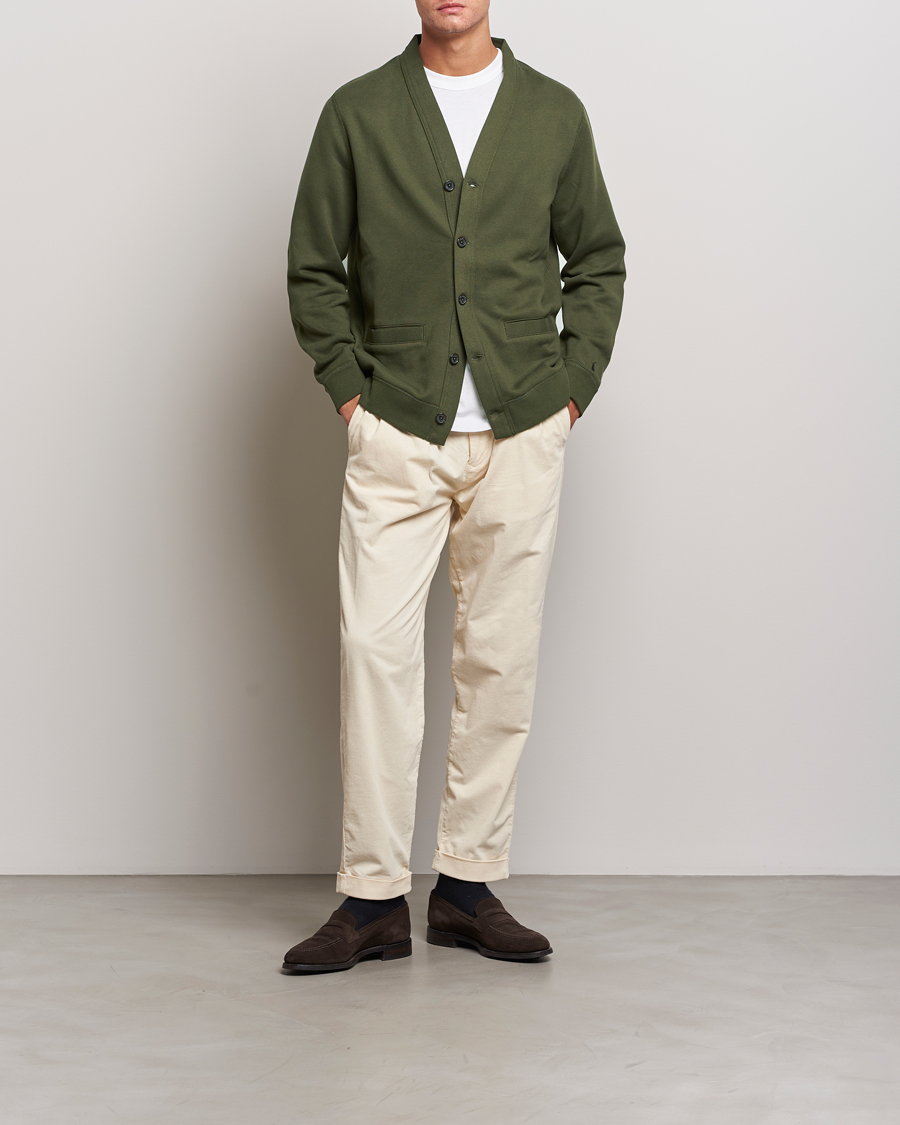 Homme | Pulls Et Tricots | Polo Ralph Lauren | RL Fleece Cardigan Armadillo Green