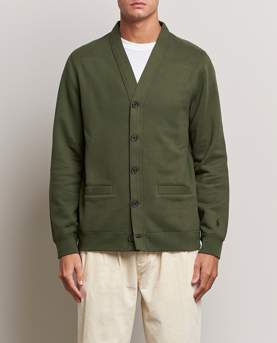 Homme | Pulls Et Tricots | Polo Ralph Lauren | RL Fleece Cardigan Armadillo Green