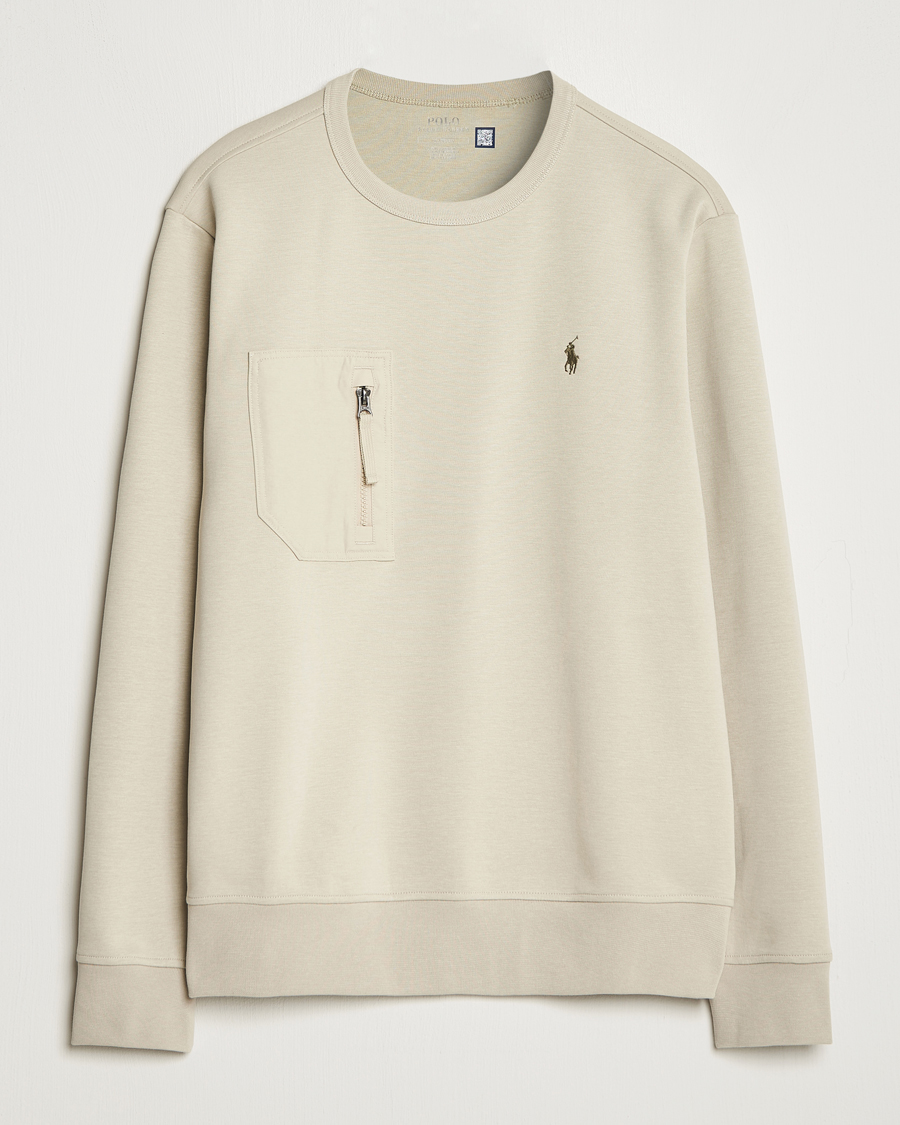Homme | Pulls Et Tricots | Polo Ralph Lauren | Double Knit Pocket Sweatshirt Classic Stone