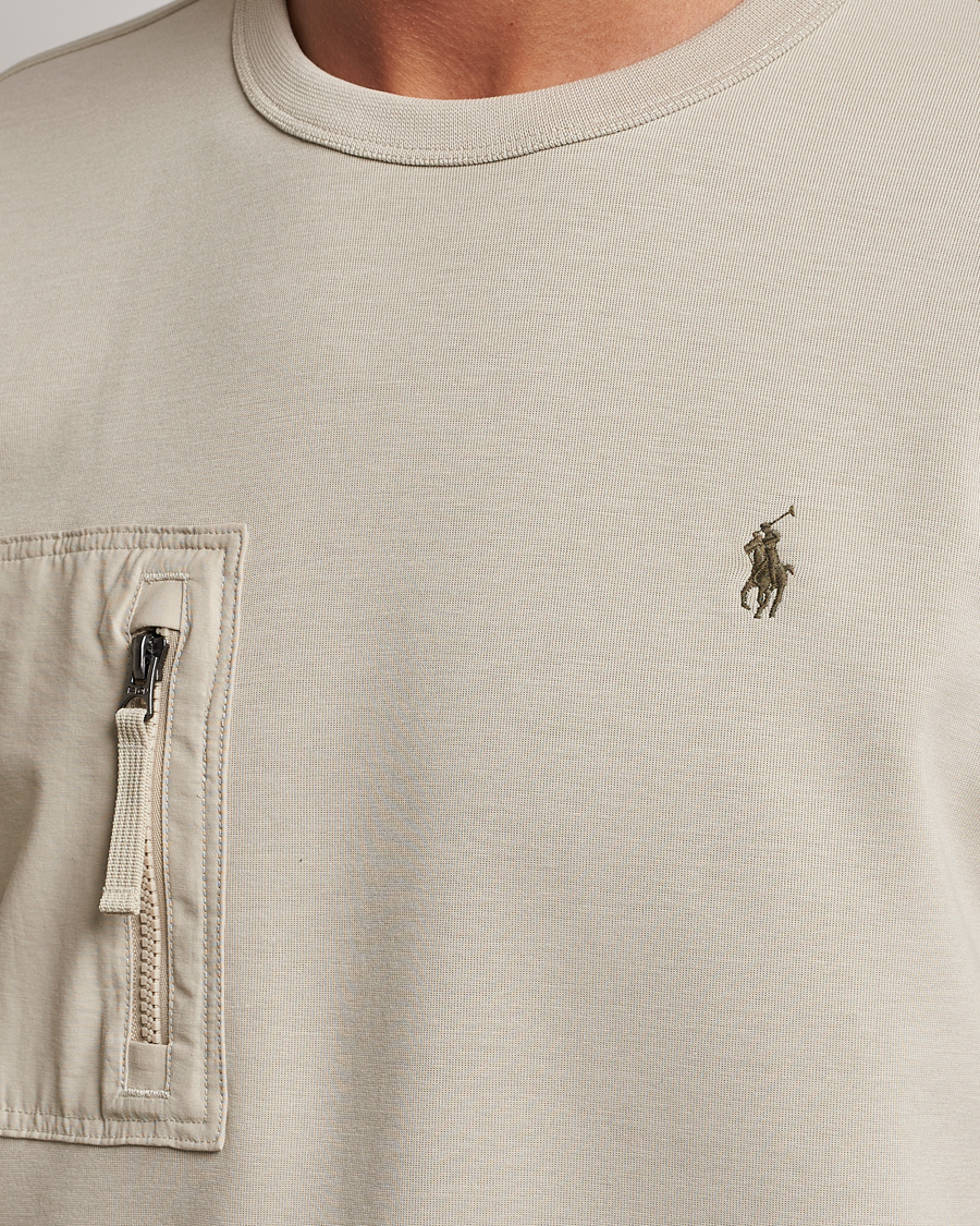 Homme | Pulls Et Tricots | Polo Ralph Lauren | Double Knit Pocket Sweatshirt Classic Stone