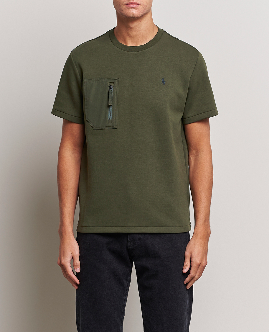 Homme | Soldes | Polo Ralph Lauren | Double Knit Pocket T-Shirt Company Olive