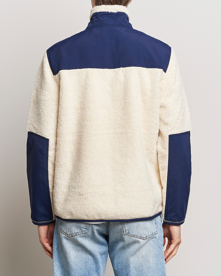 Homme | Pulls Et Tricots | Polo Ralph Lauren | Bonded Sherpa Full Zip Sweater Cream/Newport Navy