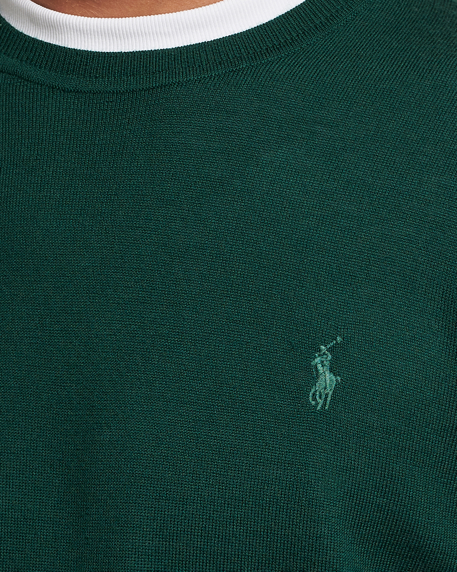 Homme | Pulls Et Tricots | Polo Ralph Lauren | Merino Crew Neck Pullover Hunt Club Green