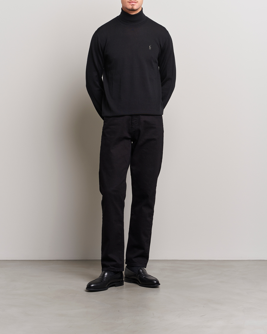 Homme | Pulls Et Tricots | Polo Ralph Lauren | Merino Knitted Rollneck Black