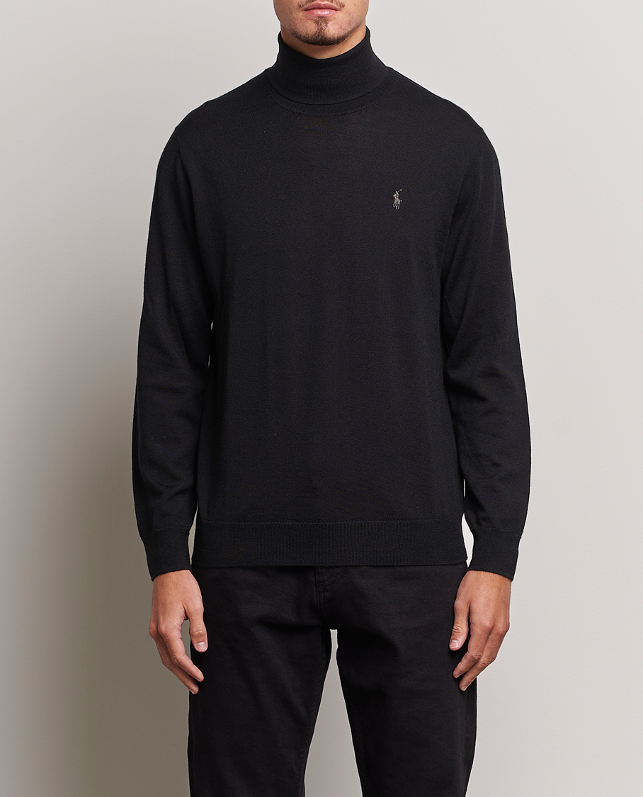 Homme | Pulls Et Tricots | Polo Ralph Lauren | Merino Knitted Rollneck Black