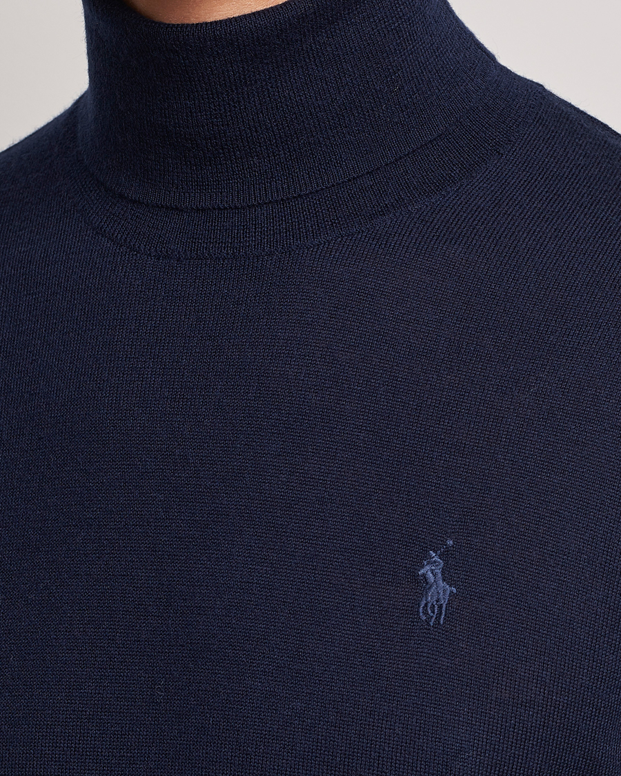Homme | Pulls Et Tricots | Polo Ralph Lauren | Merino Knitted Rollneck Hunter Navy