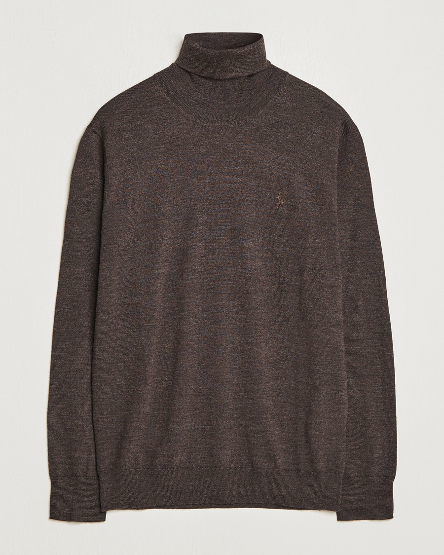 Homme | Pulls Et Tricots | Polo Ralph Lauren | Merino Knitted Rollneck Brown Heather