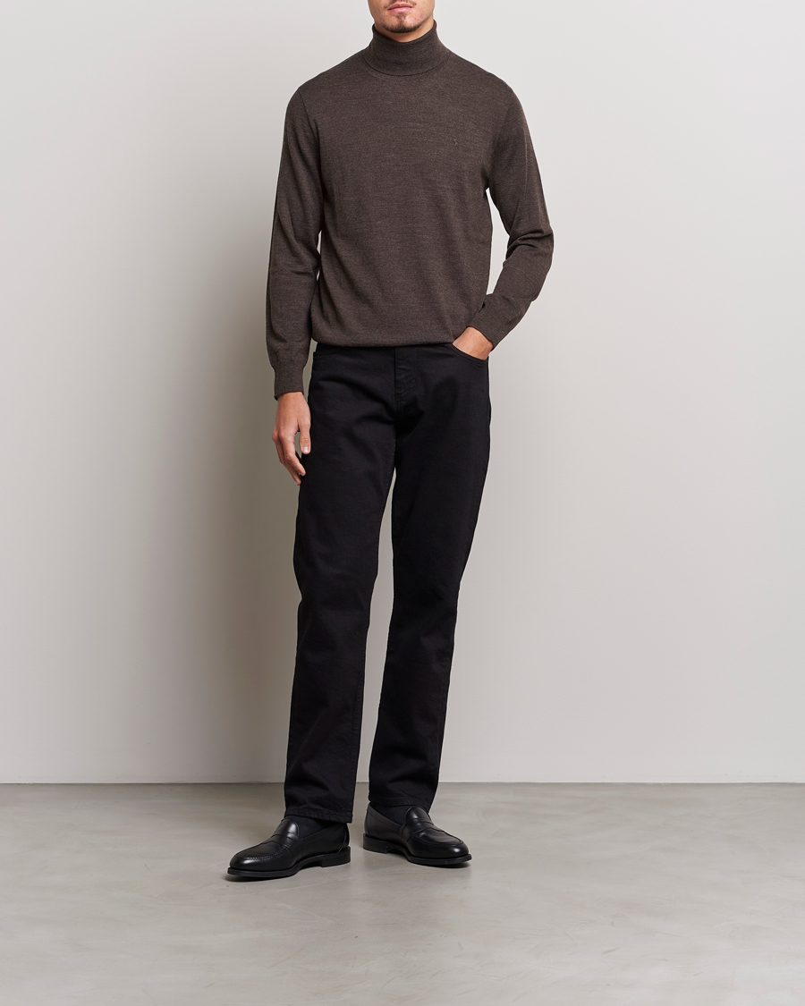 Homme | Pulls Et Tricots | Polo Ralph Lauren | Merino Knitted Rollneck Brown Heather