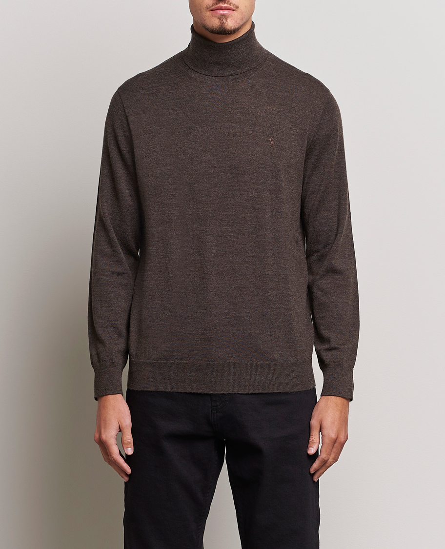 Homme | Pulls Et Tricots | Polo Ralph Lauren | Merino Knitted Rollneck Brown Heather
