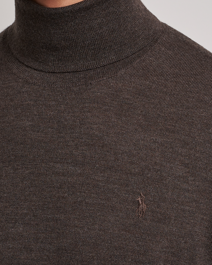 Homme | Pulls Et Tricots | Polo Ralph Lauren | Merino Knitted Rollneck Brown Heather