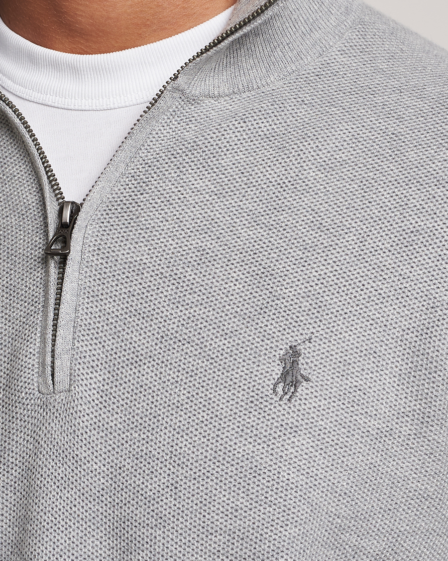 Homme | Pulls Et Tricots | Polo Ralph Lauren | Textured Half Zip Andover Heather