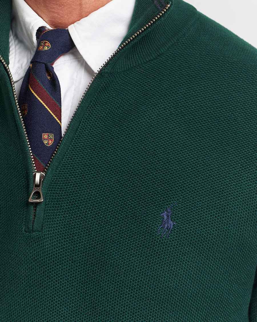 Homme | Pulls Et Tricots | Polo Ralph Lauren | Textured Half Zip Hunt Club Green