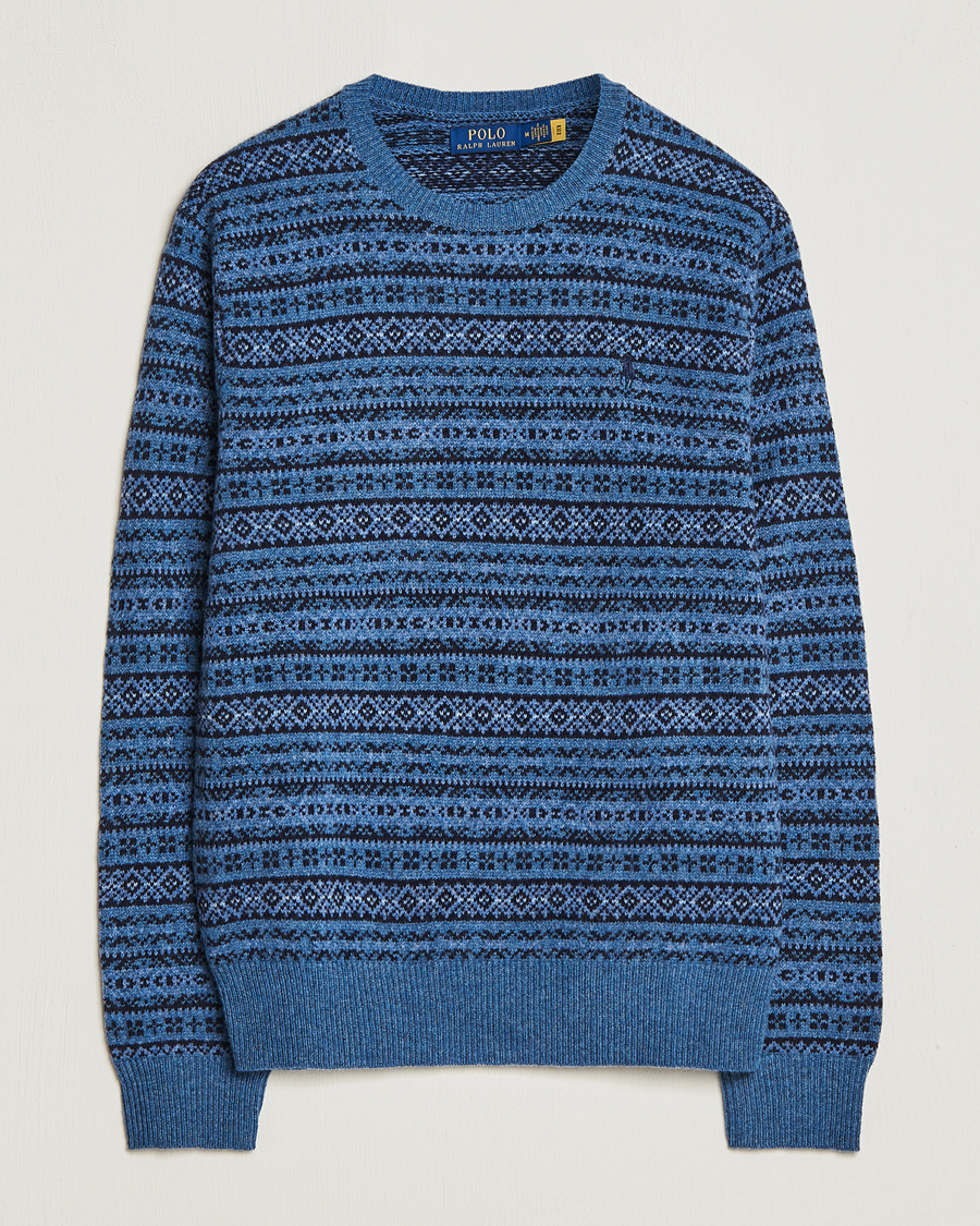 Homme | Pulls Et Tricots | Polo Ralph Lauren | Wool/Cashmere Fairisle Sweater Navy