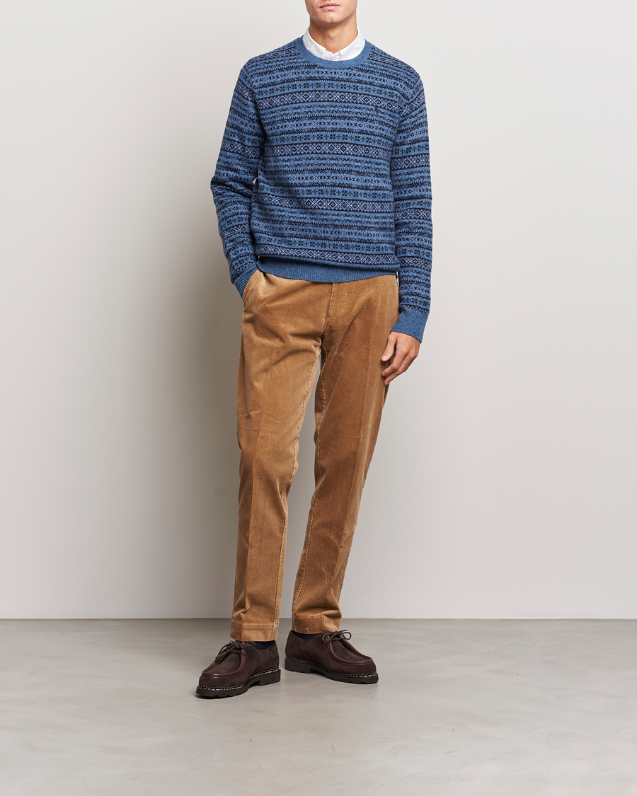 Homme | Pulls Et Tricots | Polo Ralph Lauren | Wool/Cashmere Fairisle Sweater Navy