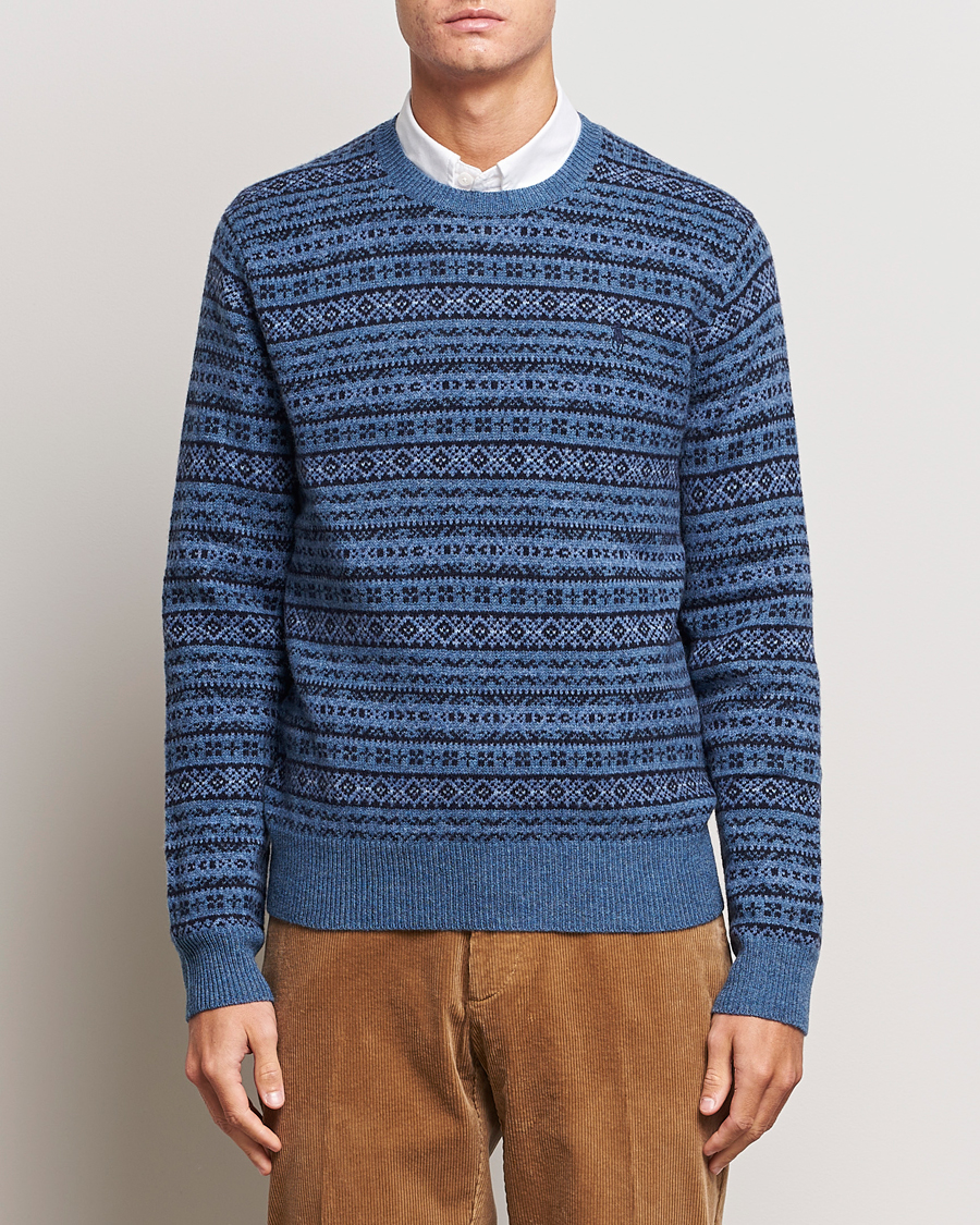 Homme | Pulls Et Tricots | Polo Ralph Lauren | Wool/Cashmere Fairisle Sweater Navy
