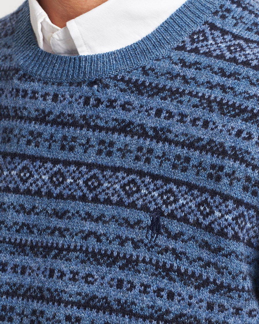 Homme | Pulls Et Tricots | Polo Ralph Lauren | Wool/Cashmere Fairisle Sweater Navy