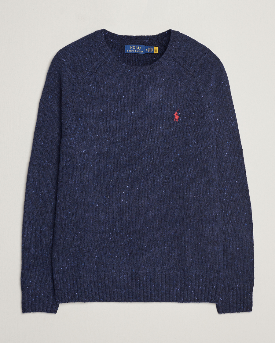 Homme | Pulls Et Tricots | Polo Ralph Lauren | Wool Knitted Donegal Sweater Ancient Navy