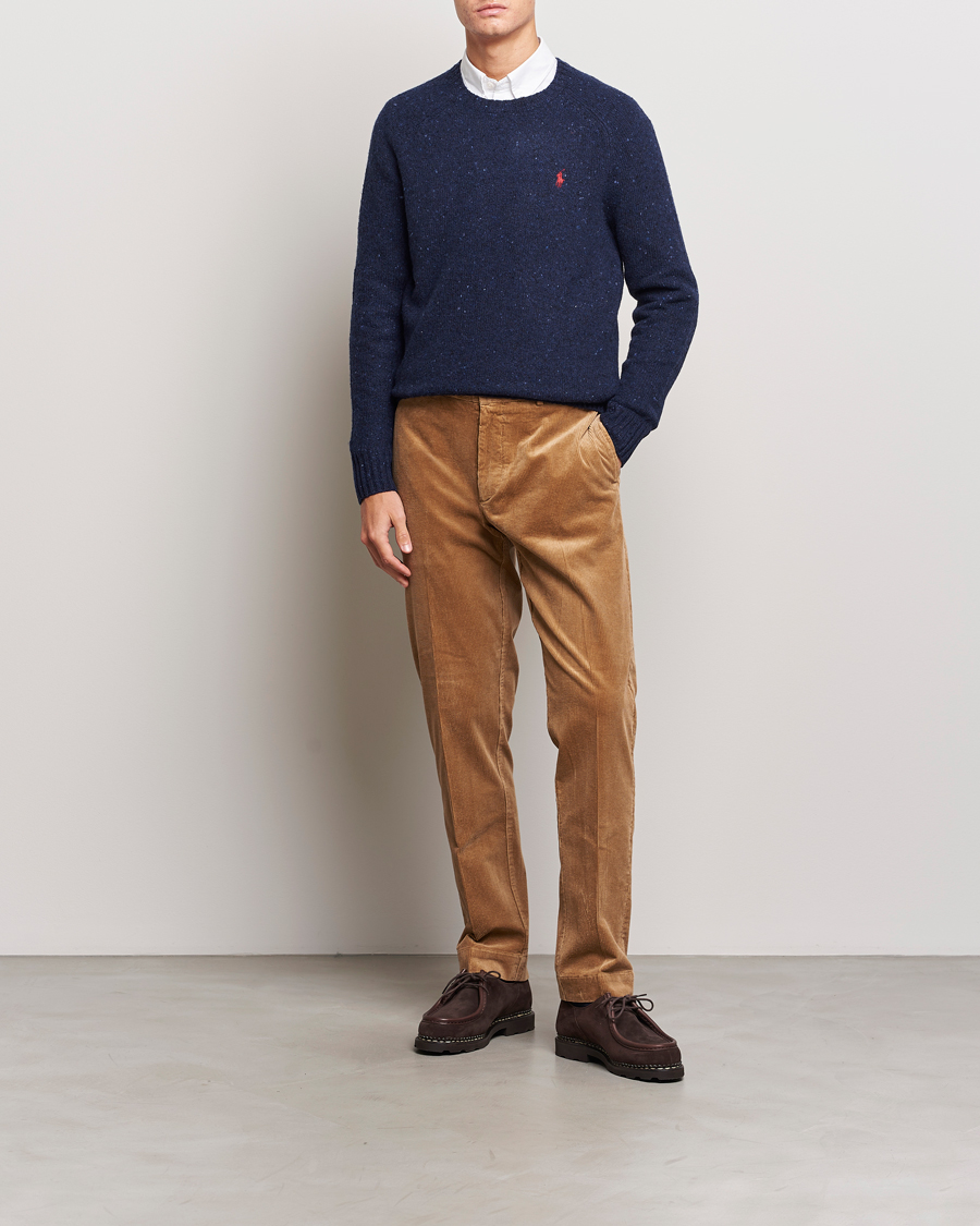 Homme | Pulls Et Tricots | Polo Ralph Lauren | Wool Knitted Donegal Sweater Ancient Navy