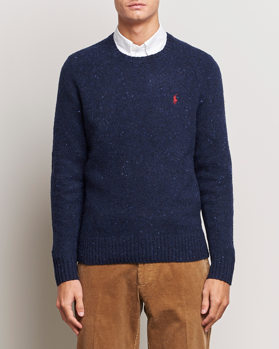 Homme | Pulls Et Tricots | Polo Ralph Lauren | Wool Knitted Donegal Sweater Ancient Navy