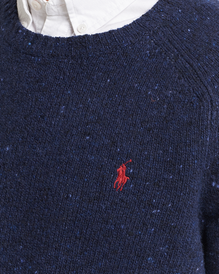 Homme | Pulls Et Tricots | Polo Ralph Lauren | Wool Knitted Donegal Sweater Ancient Navy