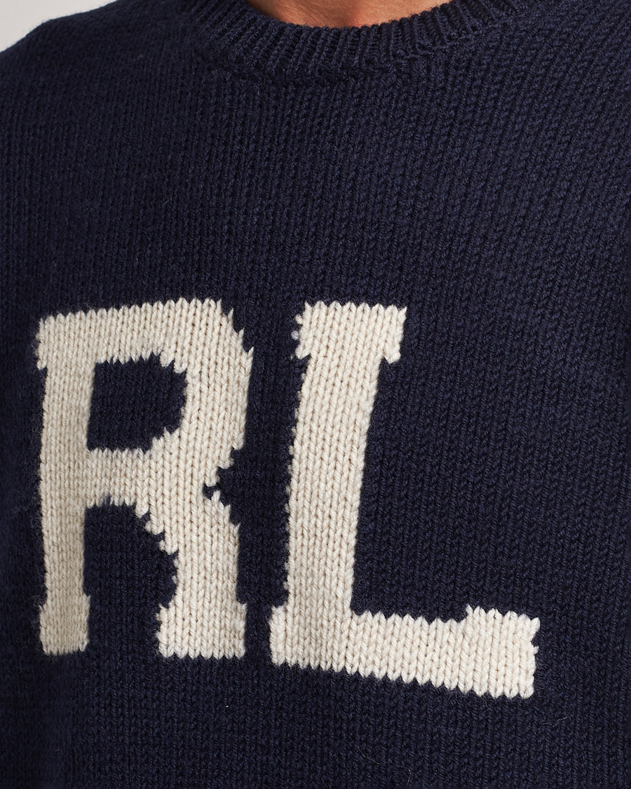 Homme | Pulls Et Tricots | Polo Ralph Lauren | RL Wool Knitted Sweater Hunter Navy