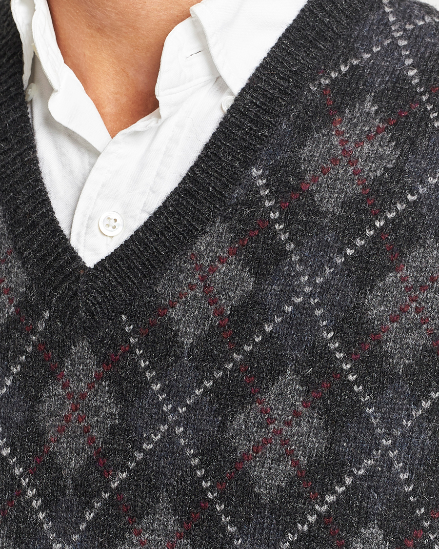 Homme | Pulls Et Tricots | Polo Ralph Lauren | Wool Argyle Slipover Charcoal