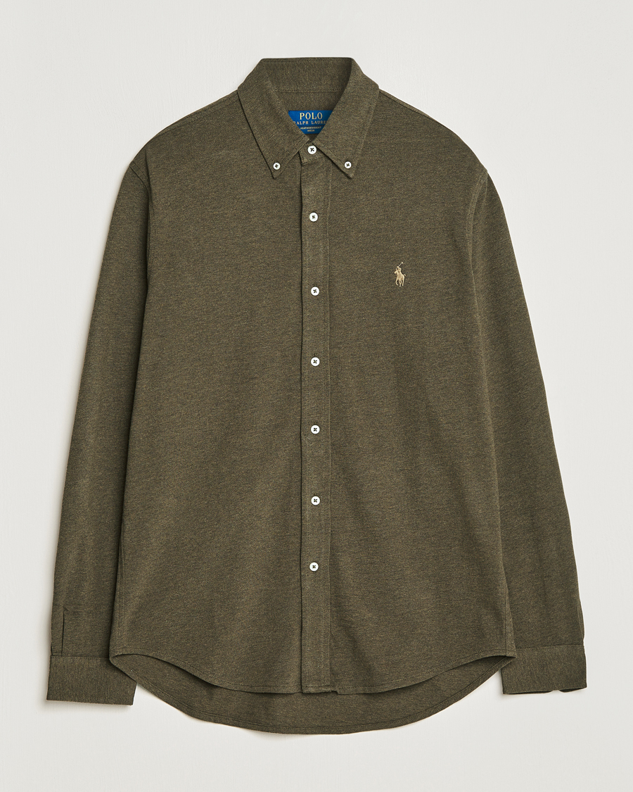 Homme | Chemises | Polo Ralph Lauren | Featherweight Mesh Shirt Wilson Olive Heather