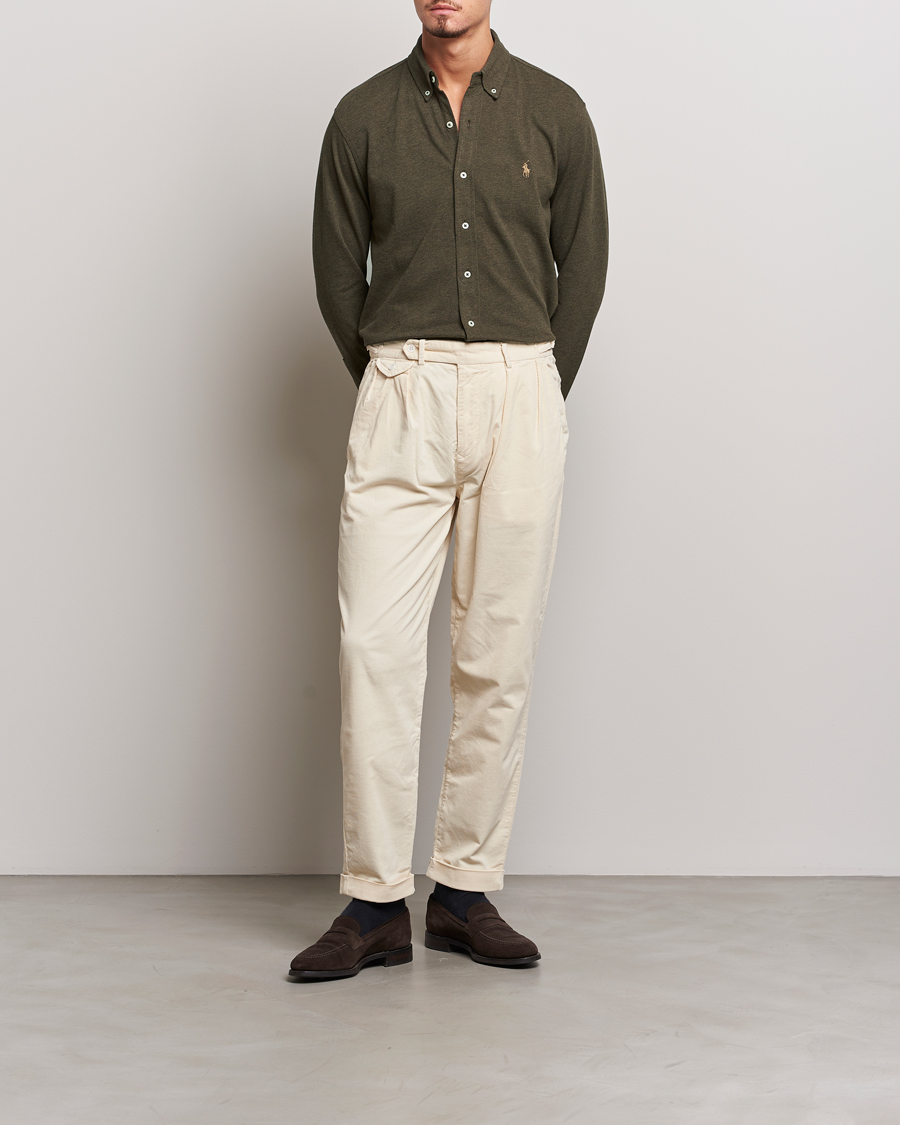 Homme | Chemises | Polo Ralph Lauren | Featherweight Mesh Shirt Wilson Olive Heather