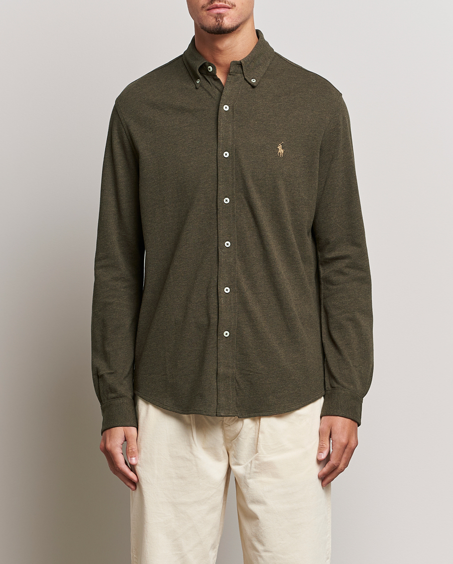 Homme | Chemises | Polo Ralph Lauren | Featherweight Mesh Shirt Wilson Olive Heather