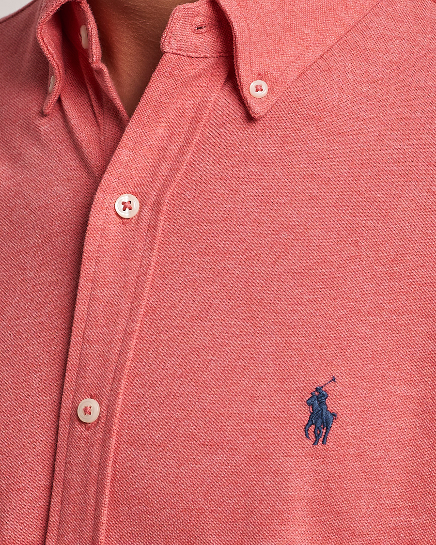 Homme | Chemises | Polo Ralph Lauren | Slim Fit Featherweight Mesh Shirt Highland Rose Heather