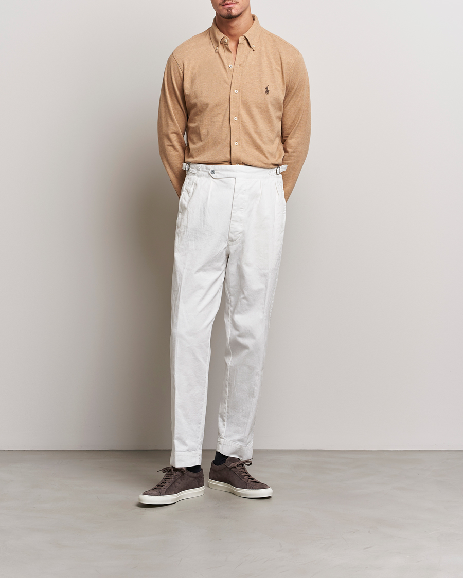 Homme | Chemises | Polo Ralph Lauren | Featherweight Mesh Shirt Classic Camel Heather