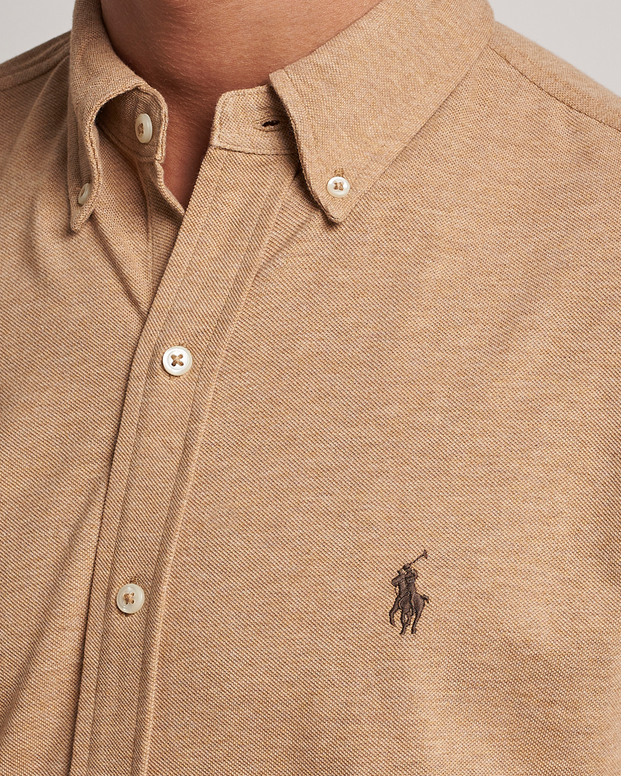 Homme | Chemises | Polo Ralph Lauren | Featherweight Mesh Shirt Classic Camel Heather