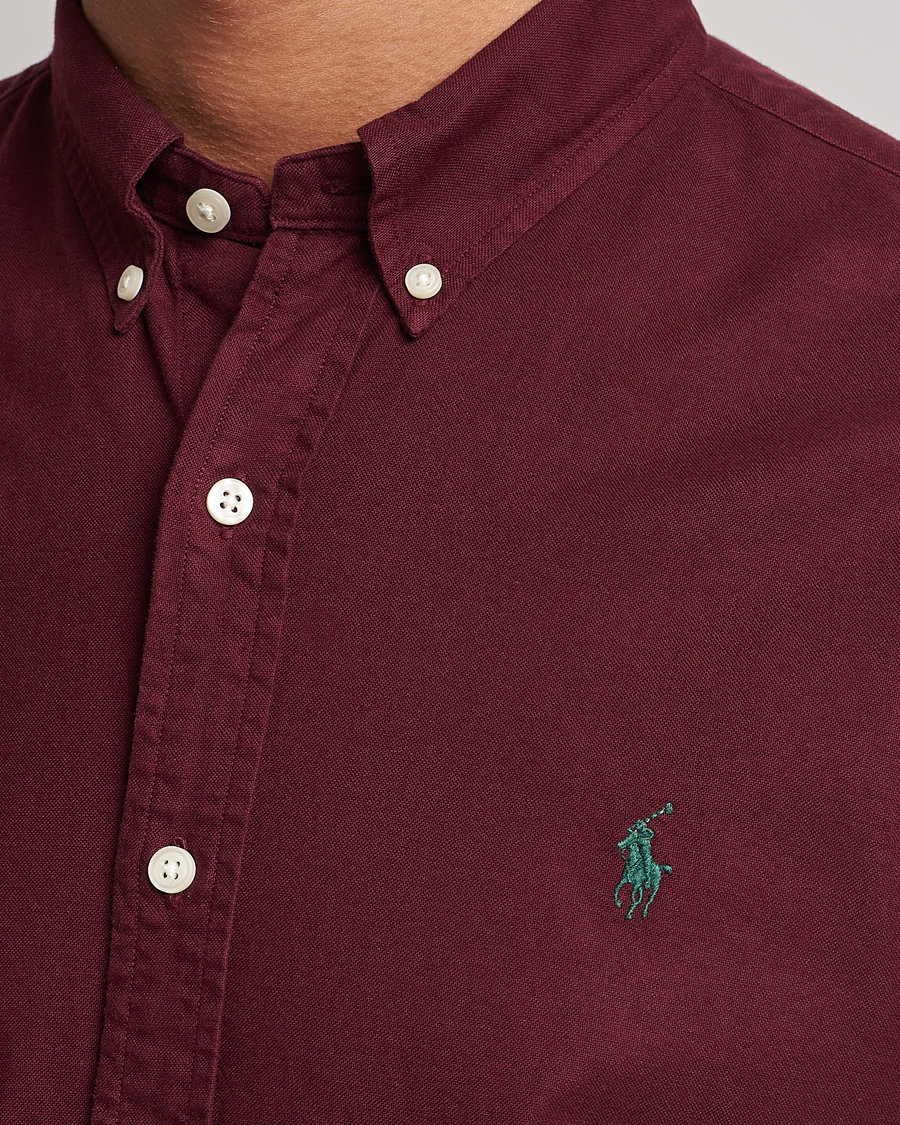 Homme | Chemises | Polo Ralph Lauren | Slim Fit Garment Dyed Oxford Harvard Wine