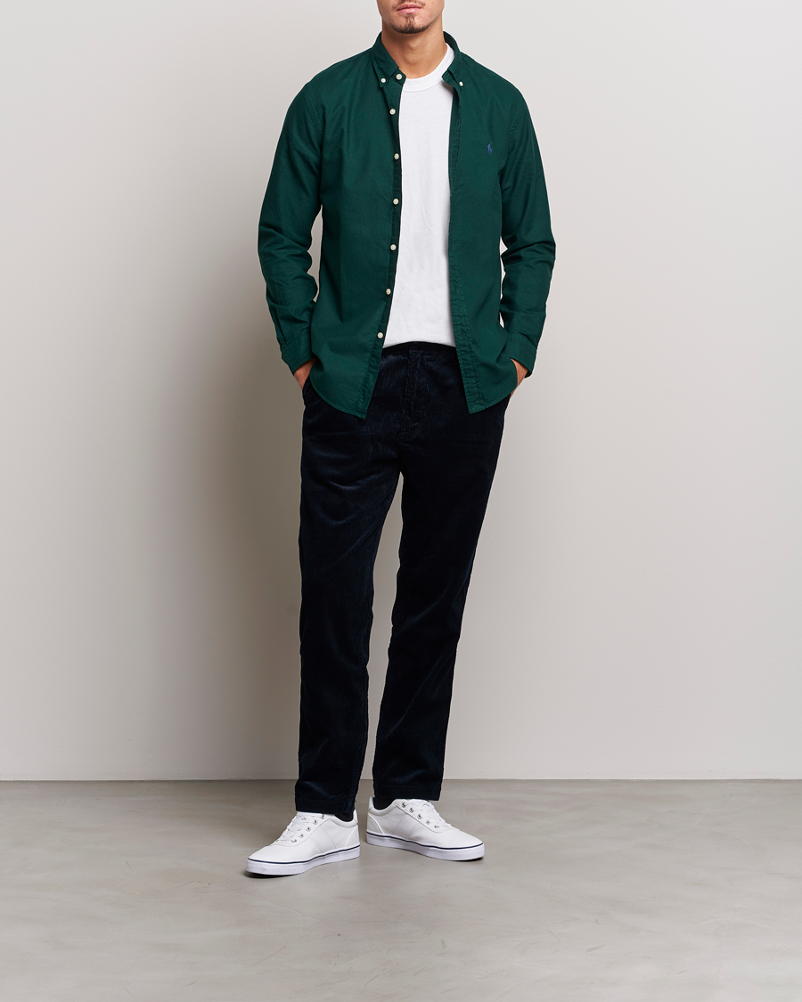 Homme | Chemises | Polo Ralph Lauren | Slim Fit Garment Dyed Oxford Moss Agate