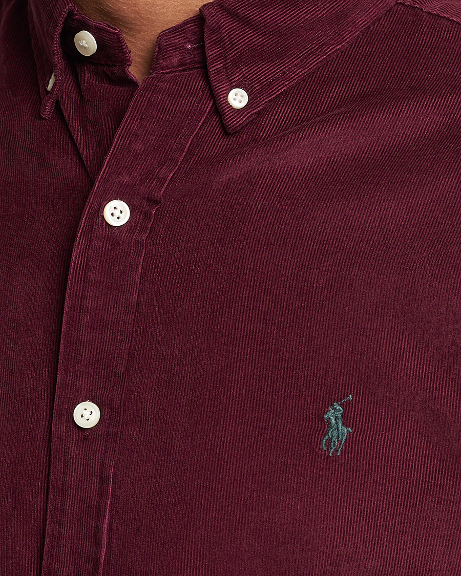 Homme | Chemises | Polo Ralph Lauren | Slim Fit Corduroy Shirt Harvard Wine