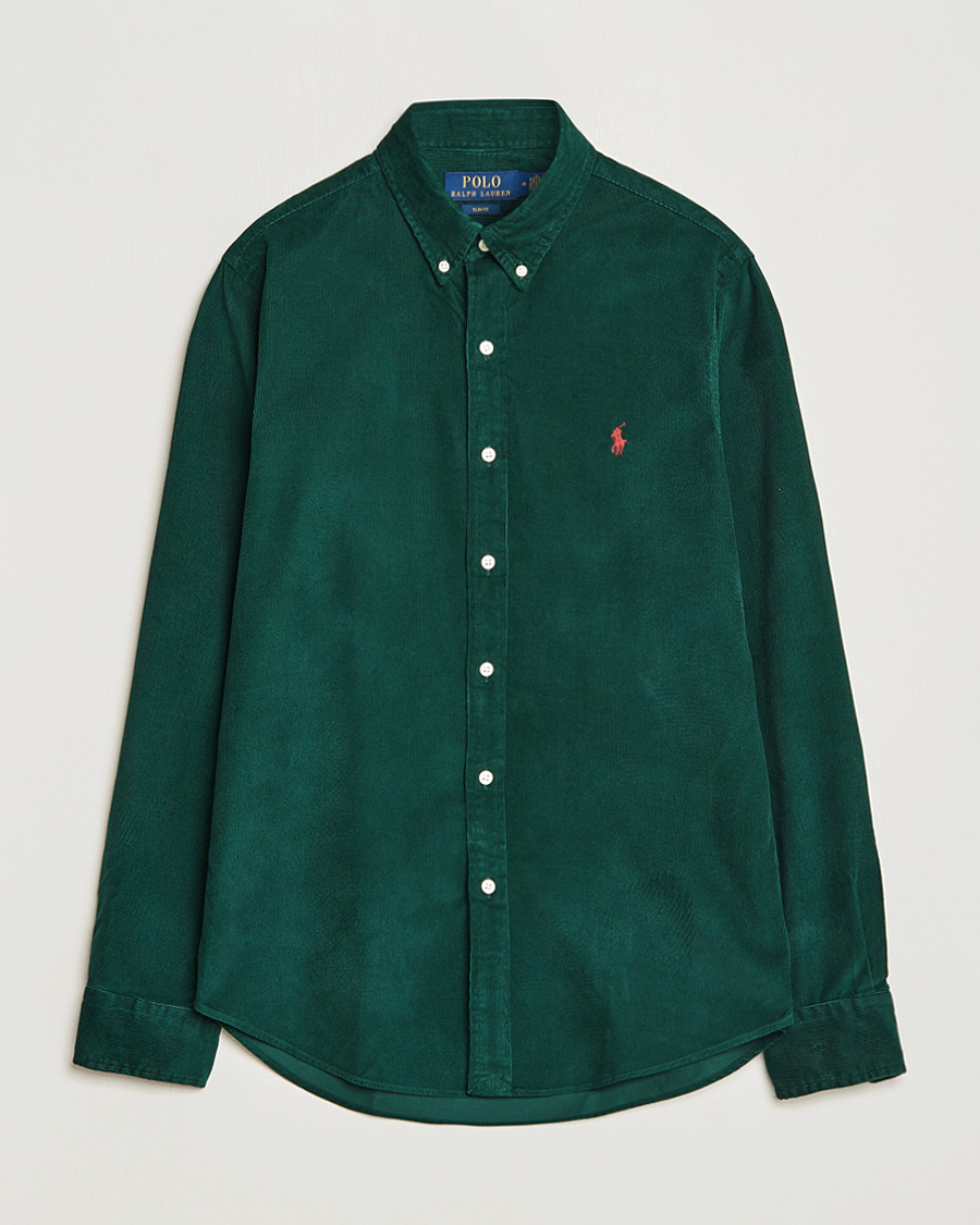 Homme | Chemises | Polo Ralph Lauren | Slim Fit Corduroy Shirt Hunt Club Green