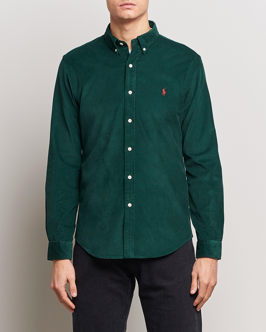 Homme | Chemises | Polo Ralph Lauren | Slim Fit Corduroy Shirt Hunt Club Green