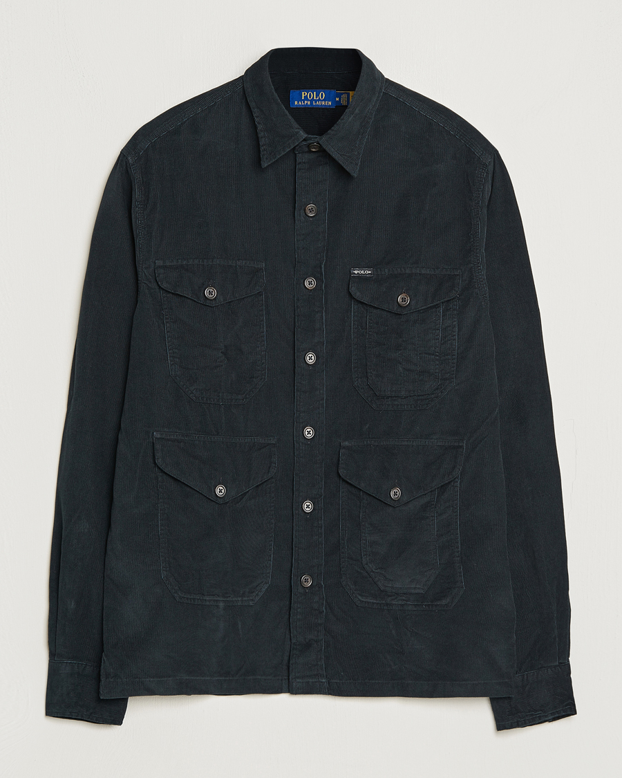 Homme | Chemises | Polo Ralph Lauren | Corduroy Pocket Overshirt Black
