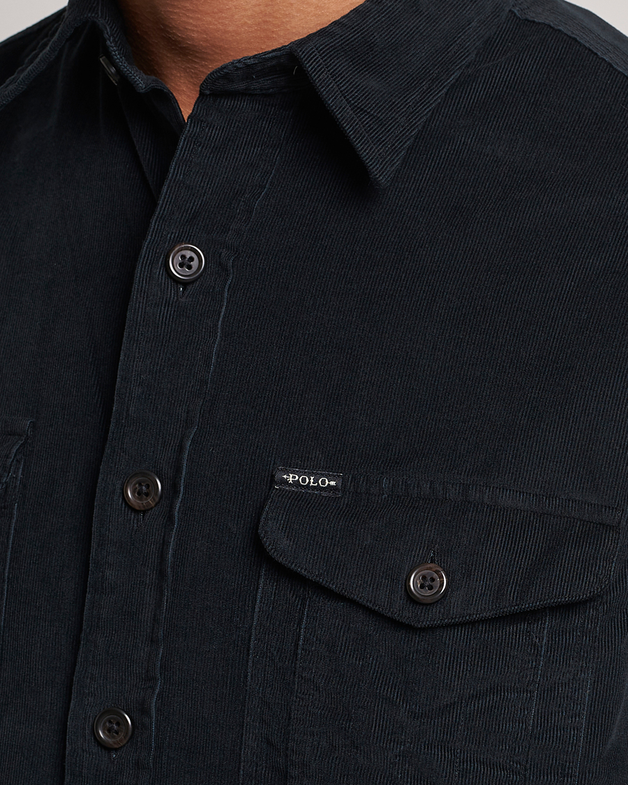 Homme | Chemises | Polo Ralph Lauren | Corduroy Pocket Overshirt Black