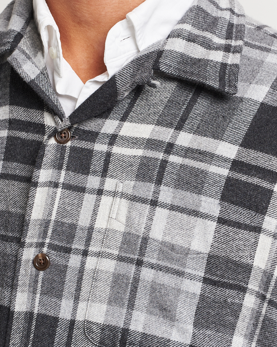 Homme | Chemises | Polo Ralph Lauren | Brushed Flannel Checked Shirt Grey