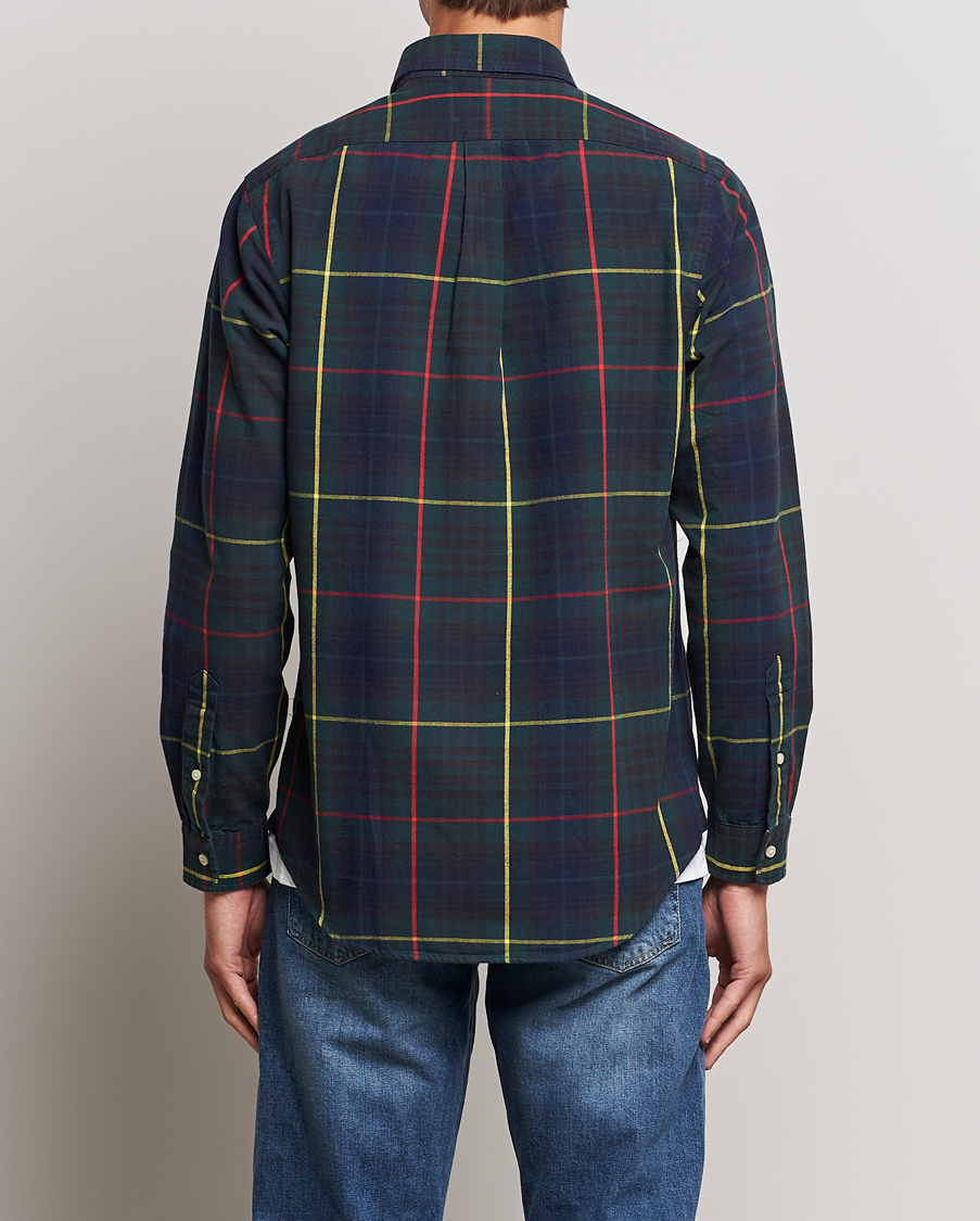 Homme | Chemises | Polo Ralph Lauren | Custom Fit Checked Oxford Shirt Navy/Green