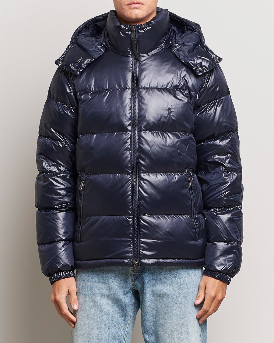 Homme | Manteaux Et Vestes | Polo Ralph Lauren | Flint Glossy Down Jacket Collection Navy