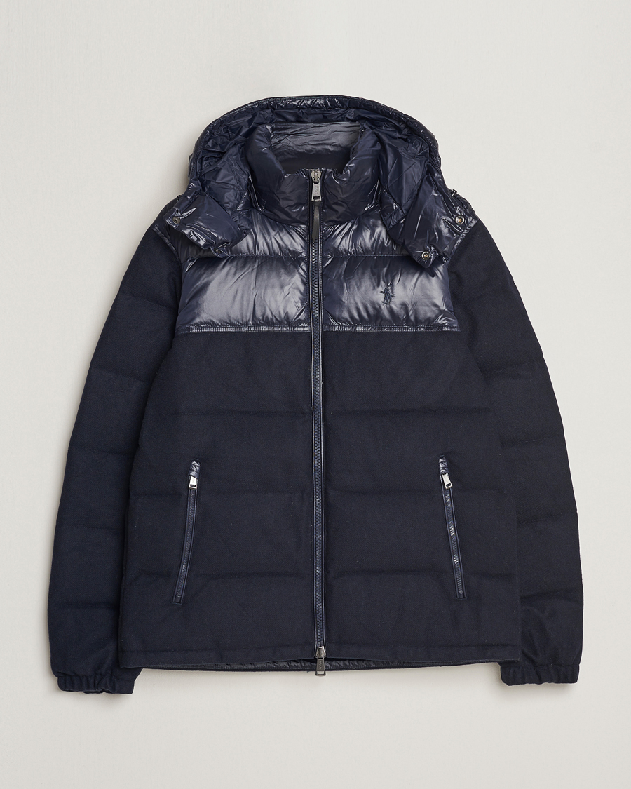 Homme | Manteaux Et Vestes | Polo Ralph Lauren | Flint Wool Down Jacket Collection Navy
