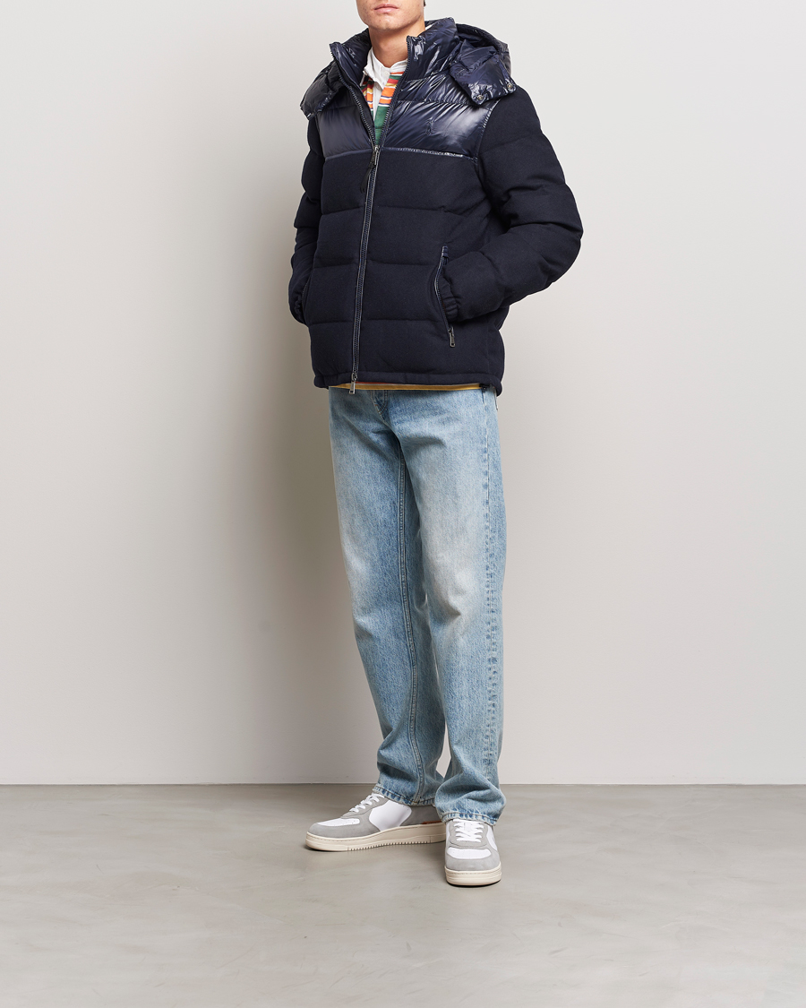 Homme | Manteaux Et Vestes | Polo Ralph Lauren | Flint Wool Down Jacket Collection Navy