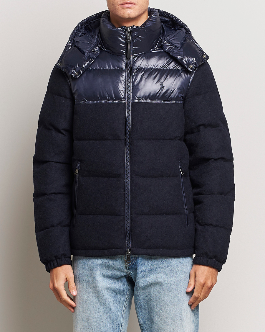 Homme | Manteaux Et Vestes | Polo Ralph Lauren | Flint Wool Down Jacket Collection Navy