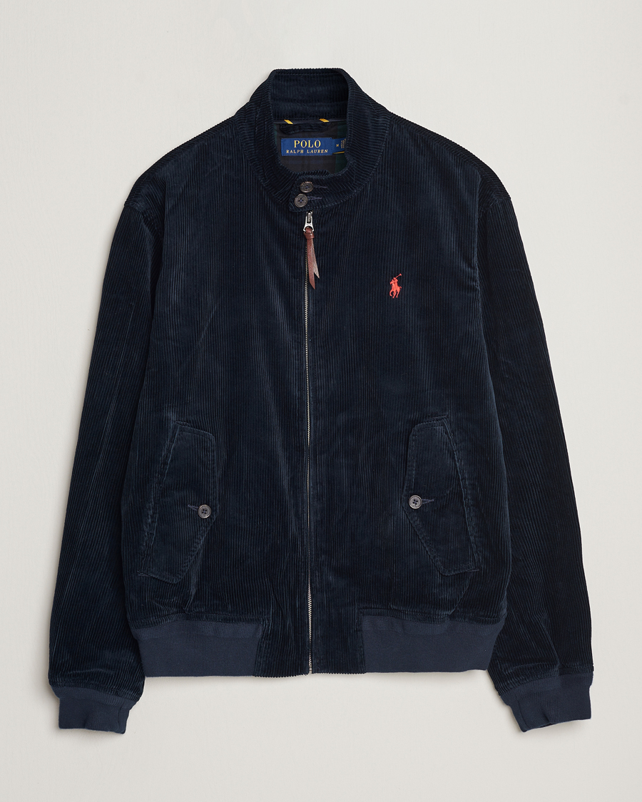 Homme | Manteaux Et Vestes | Polo Ralph Lauren | Corduroy Lined Harrington Jacket Aviator Navy